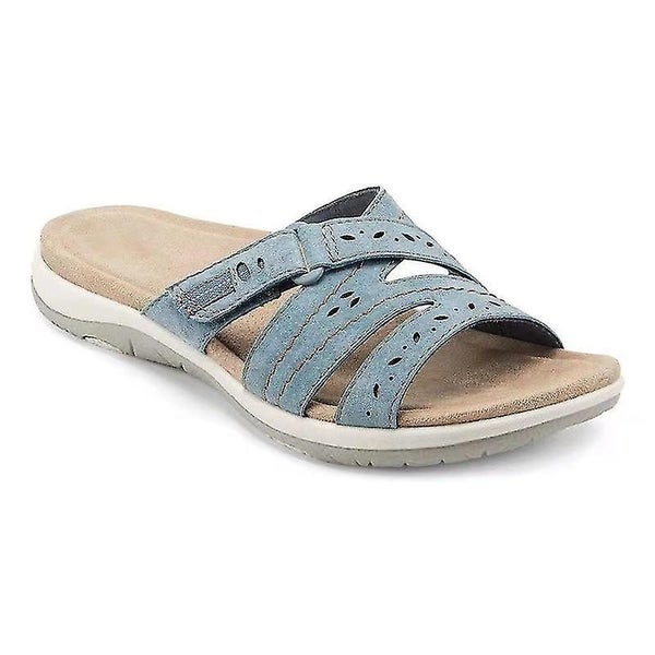 Woman Orthopedic Comfy Premium Round Toe Sandals Hollow Out Hook-and-loop Design Carousel 2