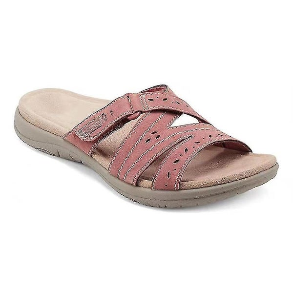 Woman Orthopedic Comfy Premium Round Toe Sandals Hollow Out Hook-and-loop Design Carousel 5