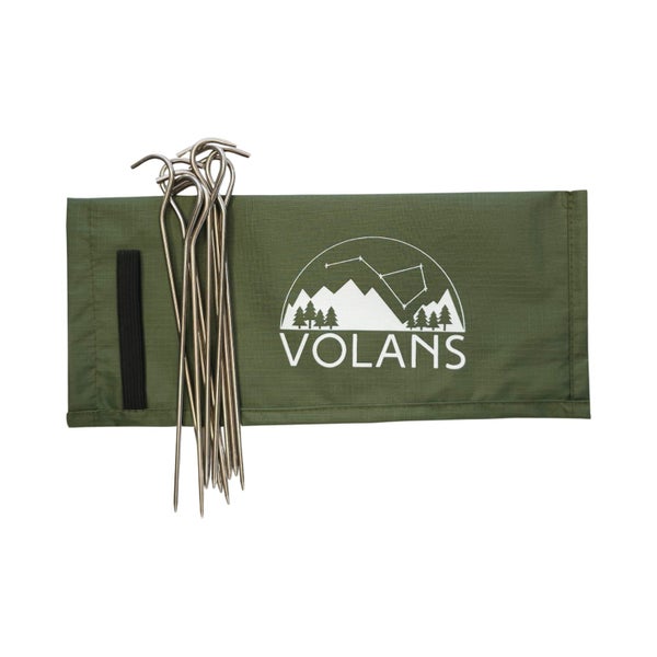 Titanium Hook-Shaped Tent Pegs: Ultra-Lightweight titanium tent stakes 17cm Carousel 4