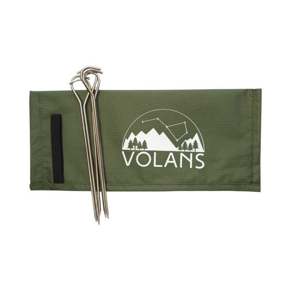 Titanium Hook-Shaped Tent Pegs: Ultra-Lightweight titanium tent stakes 17cm Carousel 1