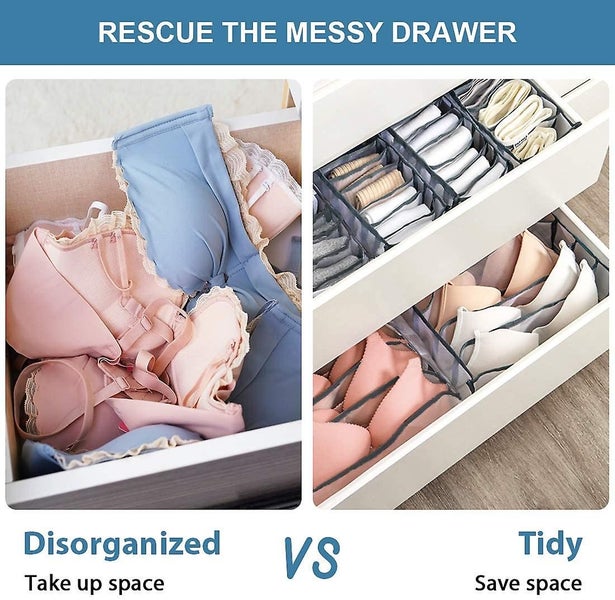 Underwear Organizer, Sock Drawer Organizer, Bra Organizer Divider, Folding Close Carousel 4