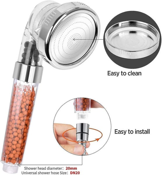 High-Pressure Anti-Limescale Shower Head with Filter System Carousel 1