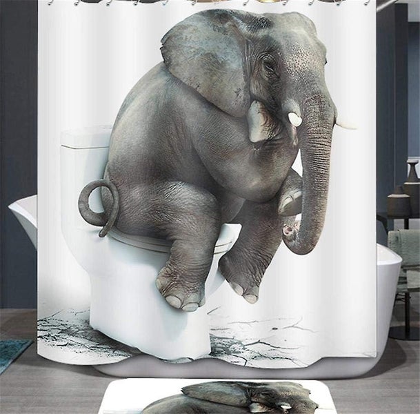 Shower Curtain 180 X 180 Cm Polyester Bath Curtain Bath Shower Curtain, Motif: E Carousel 1