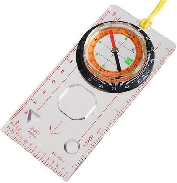 Compass Ruler Magnifier - Scout for Hiking, Camping, Boating, Orienteering Map Carousel 2