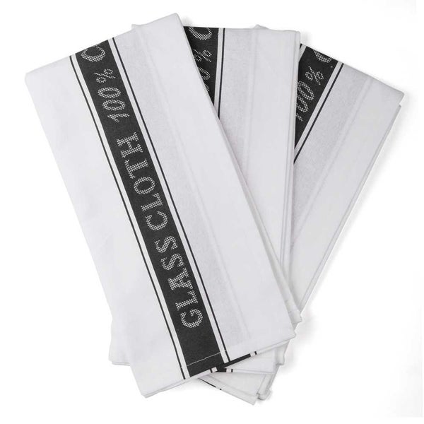 Rans Glass Cloth Set Black 3pce Carousel 1