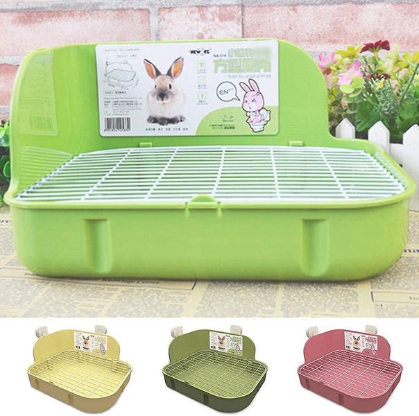 Pet Toilet, Potty Trainer Corner Litter Box, For Small Rat, Hamster And Guinea P Carousel 3
