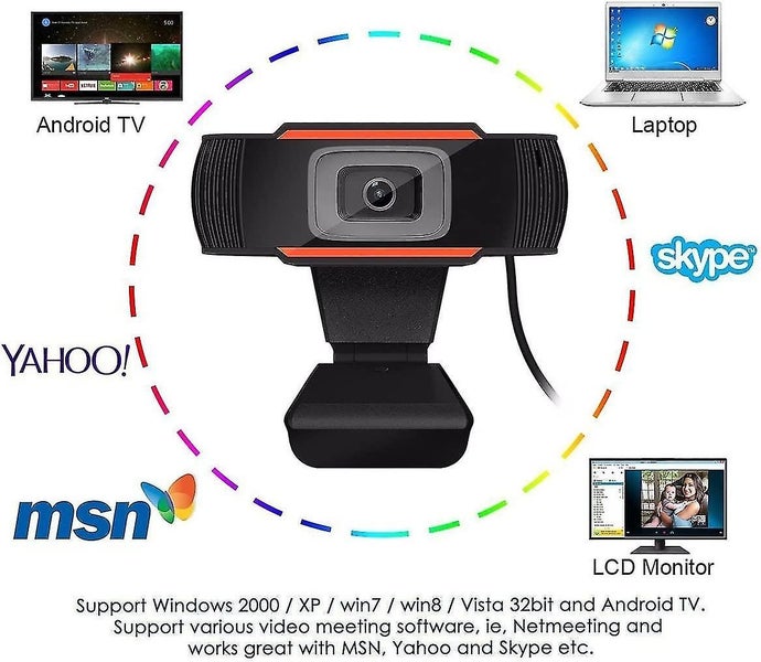 1080p Autofocus Game Webcam - Noise Reduction Microphone - USB PC Webcam for Vid Carousel 2