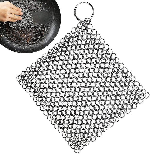 Stainless Steel Chain Cleaner For All Types Of Skillets, Cast Iron Pans, Grills Carousel 1