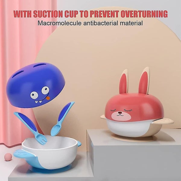 Baby Suction Bowl and Spoon - Kids Bowl with Strong Suction, BPA-Free, FDA Appro Carousel 2