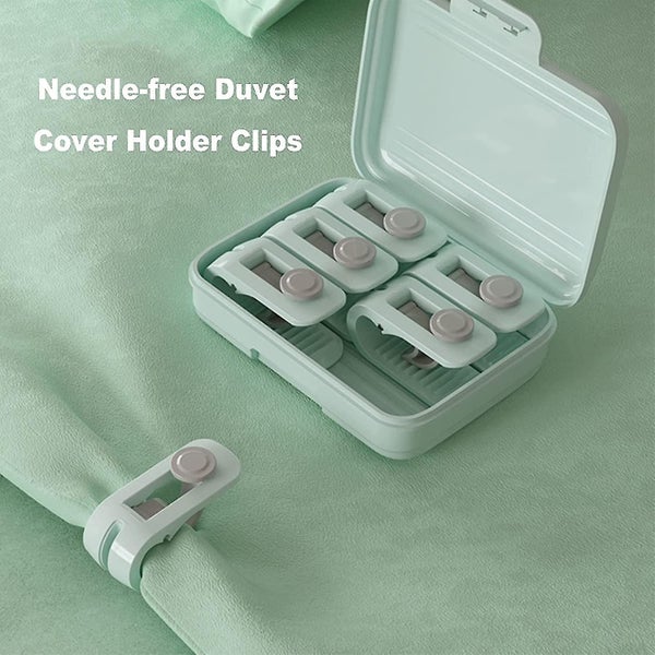 12pcs Duvet Cover Clip - Non-Slip Quilt Clips with Box - High Elasticity - Keep Carousel 2