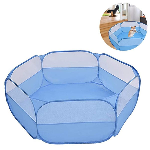 Small Animals Cage Tent, Breathable Pet Playpen Pop Open Outdoor/ Indoor Exercis Carousel 2