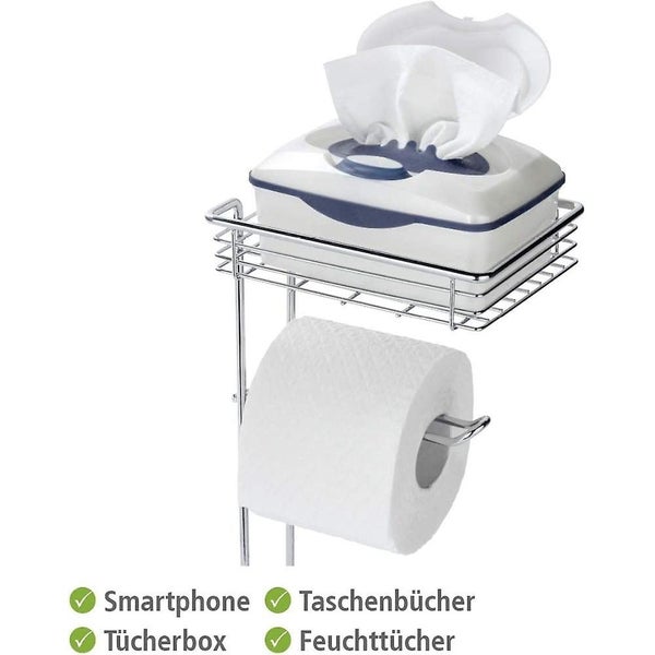 No Drilling Vertical Toilet Paper Holder Modern Metal Toilet Paper Holder Toilet Carousel 5