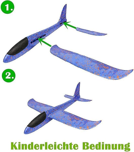 Comrade Children's Airplane Toy Outdoor Litter Glider Glider Ca.48cm (blue) Carousel 2