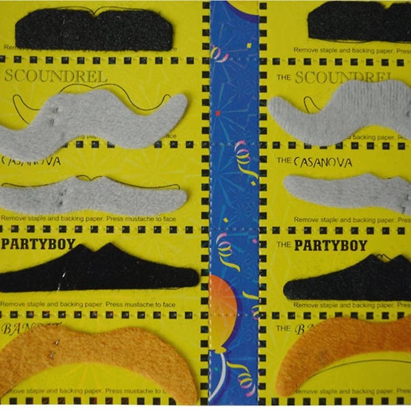Self Adhesive Mustaches Set - Halloween Party Supplies (packs Of 12) - Different Carousel 5