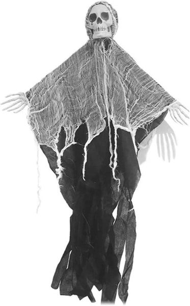 Halloween Hanging Flying Ghost Decorations - Creepy Skull Upgraded Haunted House Carousel 1