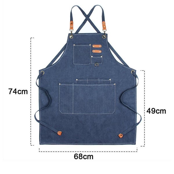 Split Apron With Adjustable Straps,chef Apron-cross Back Apron For Men Women ,ca Carousel 2