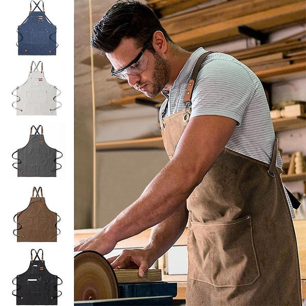 Split Apron With Adjustable Straps,chef Apron-cross Back Apron For Men Women ,ca Carousel 5