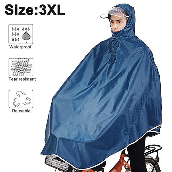 Outdoor Rain Poncho Waterproof Raincoat Camping Hiking Cycling With Hood For Men Carousel 1
