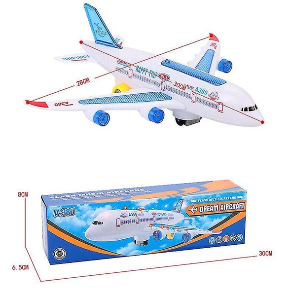 Electric Airliner Airplane With Music Lights Sound Toy Plane A380 Lights Passeng Carousel 2