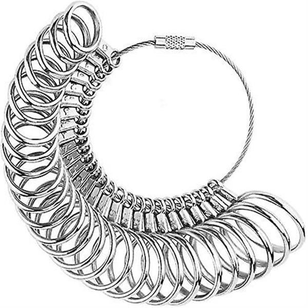 Ring Sizer Set Metal Finger Size Gauge Measure Tool Jewelry Sizing Tools Rings S Carousel 1