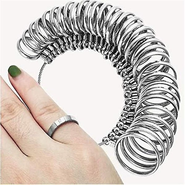 Ring Sizer Set Metal Finger Size Gauge Measure Tool Jewelry Sizing Tools Rings S Carousel 2