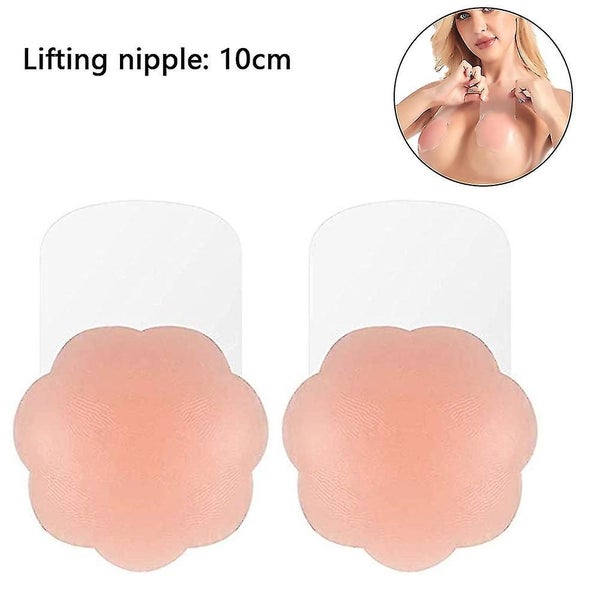 1 Pair Breast Lift Adhesive Bra, Invisible Waterproof Nipple Covers For Women Pr Carousel 1