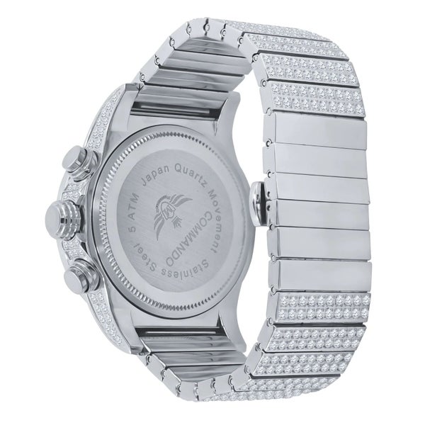 Iced Out CZ Stainless Steel Automatic Watch - Carousel 2