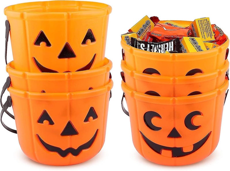 Halloween Trick Or Treat Pumpkin Baskets - Set Of 6 Carousel 1