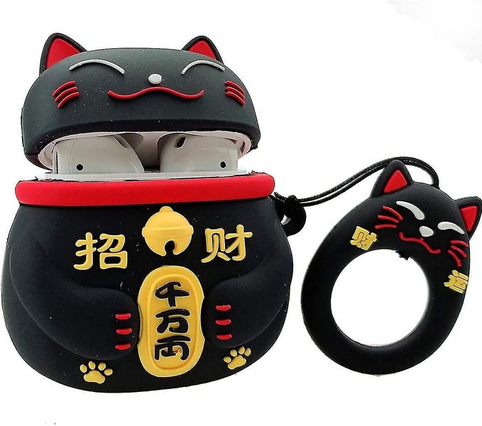 Case for Airpods 1&2 - Soft Silicone 3D Cute Funny Cool Cartoon Character Kawaii Carousel 2