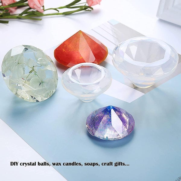 Diamond Resin Silicone Molds - Chocolate Mold for Candy, Ice, Jelly, Fondant, DI Carousel 5