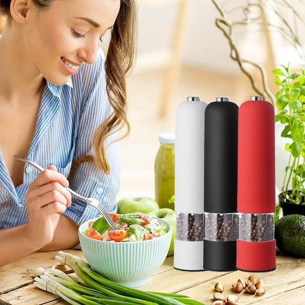 Salt And Pepper Mill Set Of 2 Manual With Adjustable Ceramic Grinder From Coarse Carousel 5