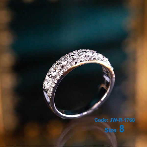 Anniversary Diamond 925 Silver Eternity Ring Jewellery *Local Clearance* Carousel 2