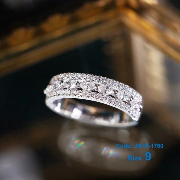 Brand New Eternity Diamond Ring 925 Silver Ring Jewellery *Sale NOW* Carousel 1