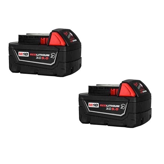 NEW Milwaukee 5.0Ah Lit-Ion XC Chemical Resistant Battery 48-11-1850CR -2 Pack Carousel 1