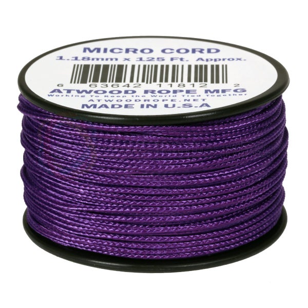 Atwood Micro Cord - Purple - 1.18mm - USA Made Carousel 1