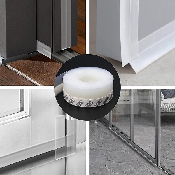 Door Seal Strip 10m X 3.5cm Adhesive Door Bottom Seal Strip Weatherproof Window Carousel 5