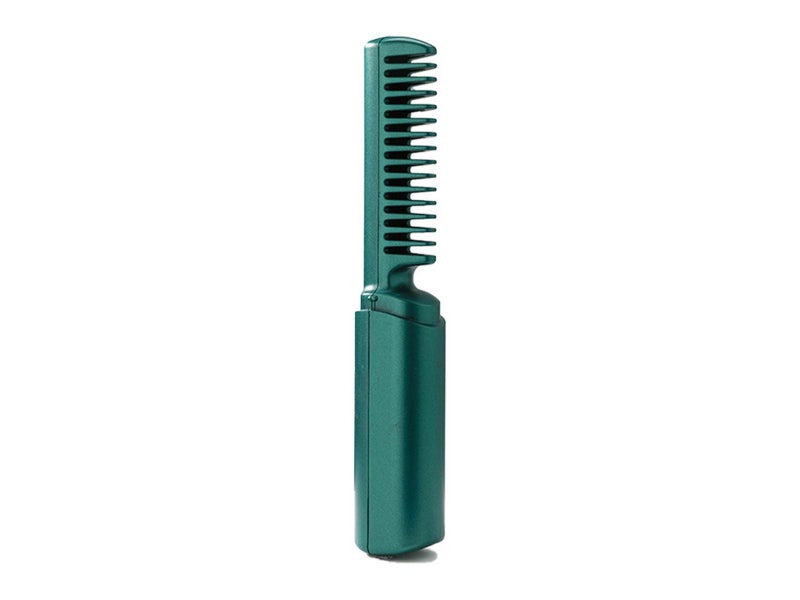 Green Portable Hair Straightener Comb Rechargeable Mini Hair Straightener Carousel 5