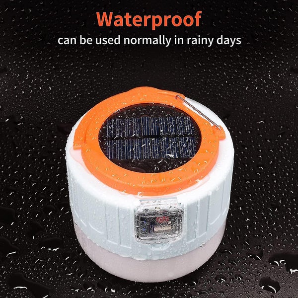 Solar Camping Lantern Lights - USB Rechargeable LED Tent Light Can Charge Phone Carousel 5