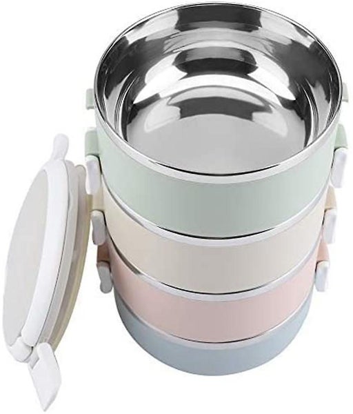 Thermal Lunch Box - Portable Stainless Steel Bento Box Food Container(four Layer Carousel 2