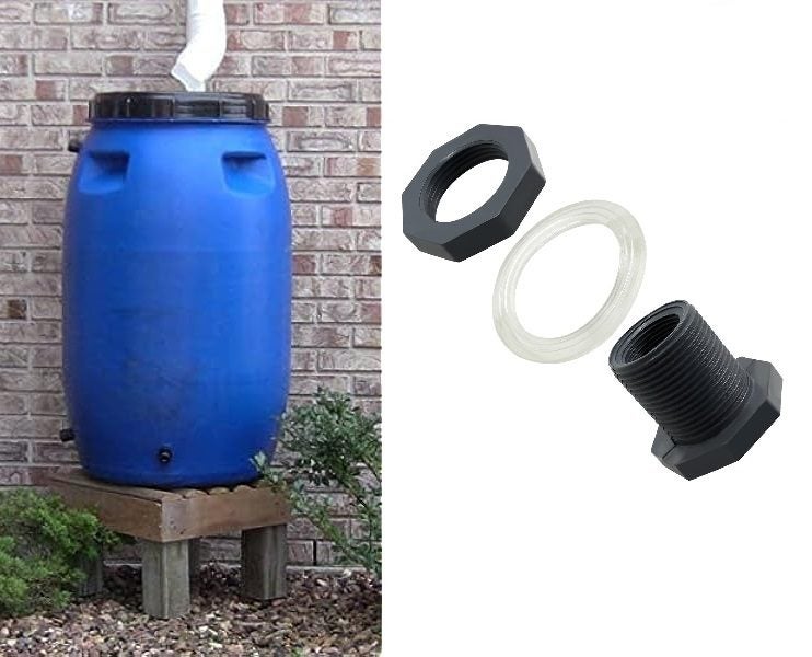 Plastic Drum Tap Installation Adapter IBC Barrel Tank Rain Water Butt Tap Spigot Carousel 1