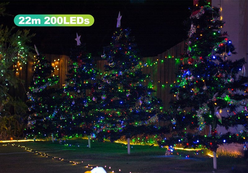 Christmas LED Light Solar Fairy String Light Falling Tree Decoration Carousel 2