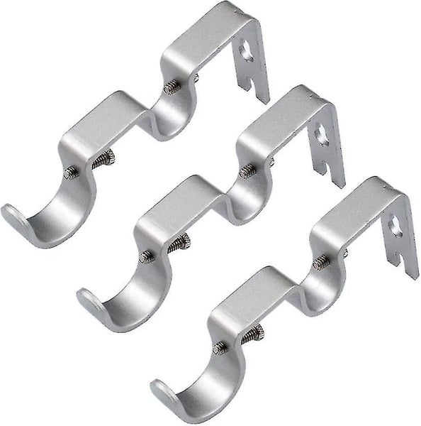 Heavy Duty Curtain Rod Bracket Double Rod Bracket 1 & 5/8 Rod, Non-adjustable, S Carousel 1