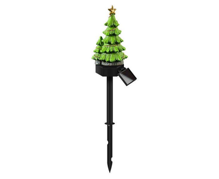 L16 Solar Simulation Resin Christmas Lights Outdoor Patio Garden Lawn Lamp Carousel 1