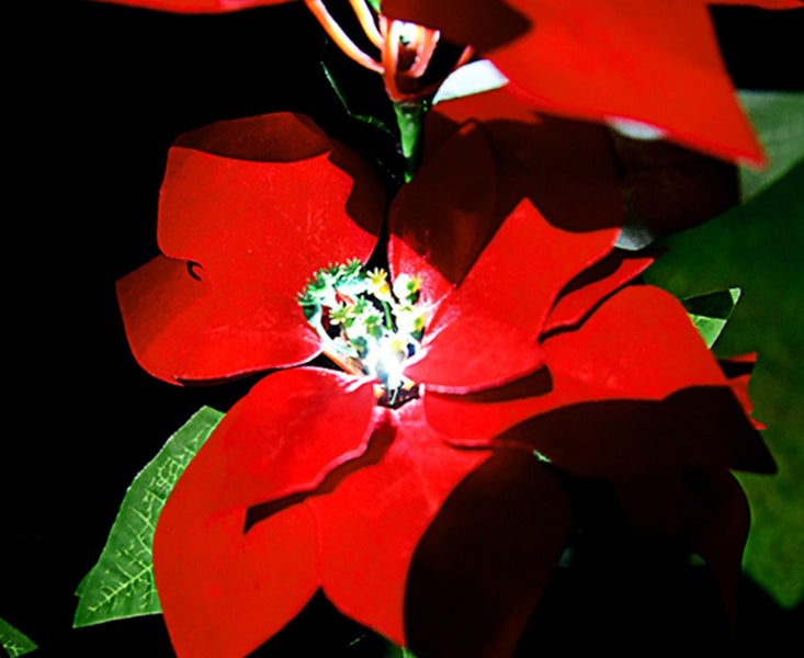 L37 2PC Solar Simulation Christmas Lights Garden Lawn Landscape Waterproof Lamp Carousel 2