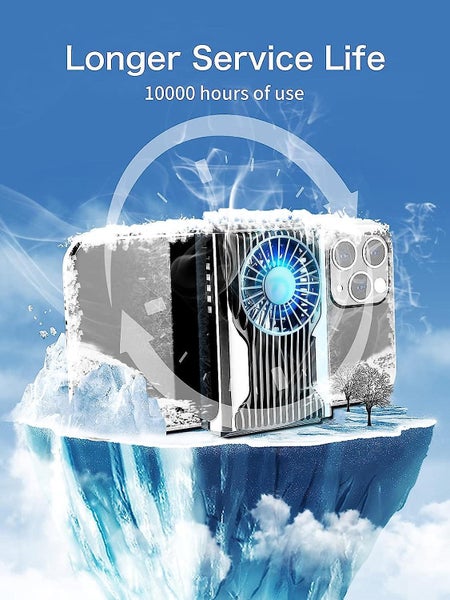Phone Cooler Semiconductor Phone Cooling Case With Phone Fan Phone Radiator Suit Carousel 2