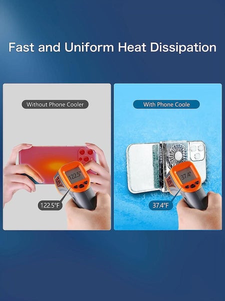 Phone Cooler Semiconductor Phone Cooling Case With Phone Fan Phone Radiator Suit Carousel 5