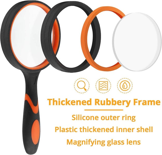 Magnifying Glass, 8x Handheld Reading Magnifier For Kids And Seniors, Non-scratc Carousel 2
