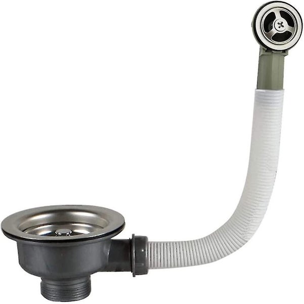 Stainless Steel Sink Waste with Overflow Basket - 114mm, Durable and Practical Carousel 1