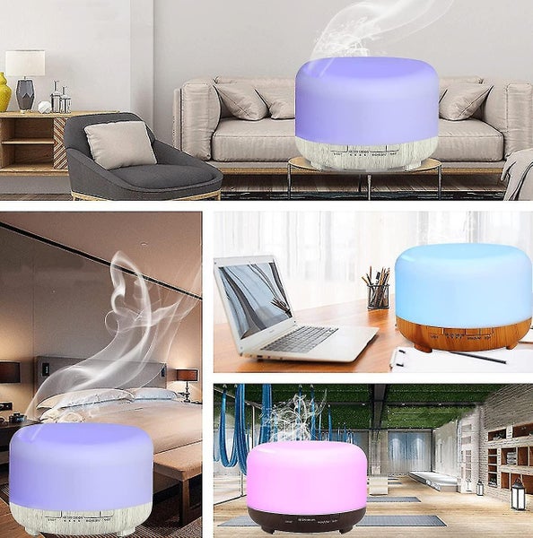 Essential Oil Diffuser 450ml - Aromatherapy Humidifier with Auto Shut Off & 7 Co Carousel 2