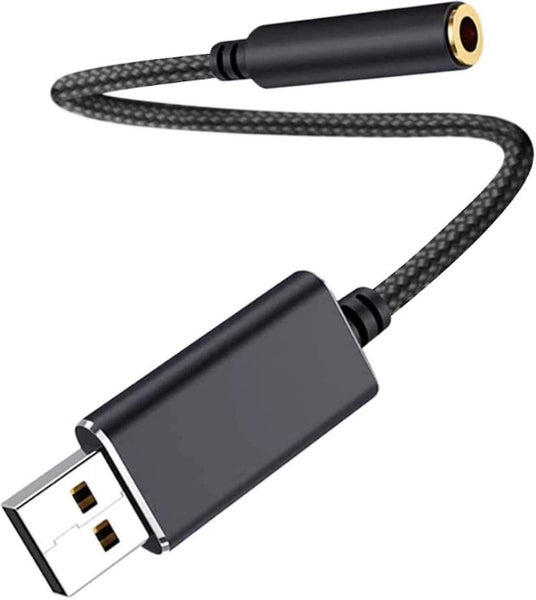 Usb Audio Adapter,usb To 3.5mm Audio Jack Adapter, Usb External Sound Card Audio Carousel 1